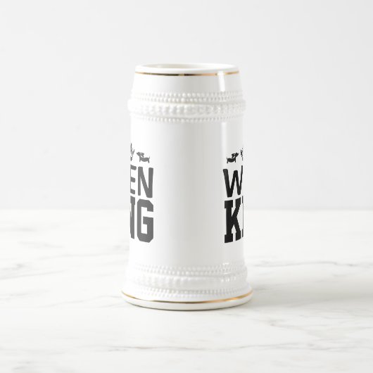 Ween King Dachshund Dad Stein Mok - Vaderdag (Center)