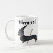 Weencraft Dachshund Witch Funny Koffiemok (Links)