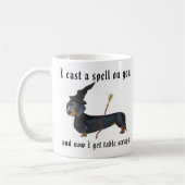 Weencraft Dachshund Witch Funny Koffiemok (Links)