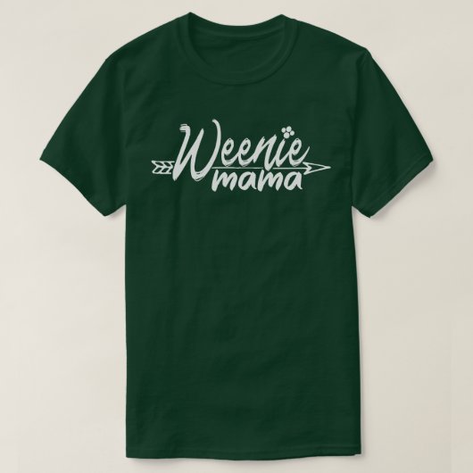 Weenie Dachshund Weiner Hond Mam T-shirt (Design voorkant)