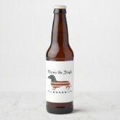 Weenie de mensen teckel 4 juli bier etiket (Voorkant)