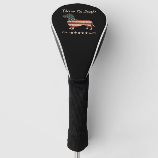 Weenie de mensen teckel 4 juli golfheadcover (Voorkant)