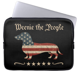 Weenie de mensen teckel 4 juli laptop sleeve