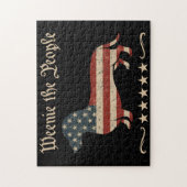 Weenie de mensen teckel 4 juli legpuzzel (Verticaal)