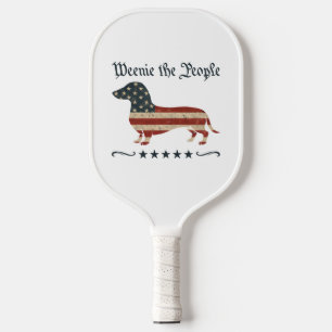 Weenie de mensen teckel 4 juli pickleball paddle