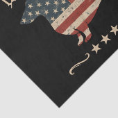 Weenie de mensen teckel 4 juli tissuepapier (Detail)