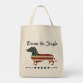 Weenie de mensen teckel 4 juli tote bag (Achterkant)