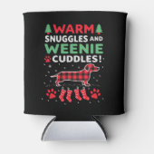 Weenie Dog Christmas Pajama Shirt Cute Weiner Ugly Blikjeskoeler (Voorkant)