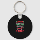 Weenie Dog Christmas Pajama Shirt Cute Weiner Ugly Sleutelhanger (Voorkant)