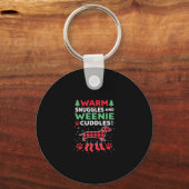 Weenie Dog Christmas Pajama Shirt Cute Weiner Ugly Sleutelhanger (Voorkant)