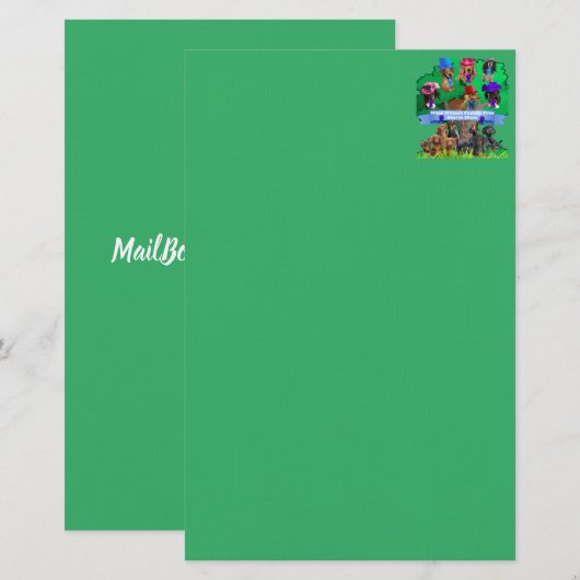 Weenie Dog Family Tree Best In Show Stationery Briefpapier (Voorkant / Achterkant)