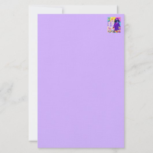 Weenie Dog Paints Resurrection Lamb Stationery Briefpapier (Voorkant)