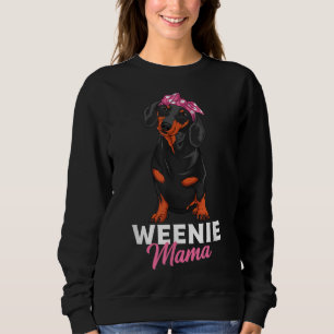 Weenie Mama Cute Dachshund Lover Weiner Dog Trui