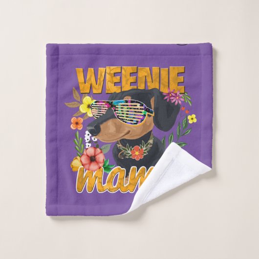 WEENIE MAMA DACHSHOND Washandje (Wasdoekje)