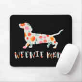 Weenie Mama Dachshund floraal Muismat (Met muis)