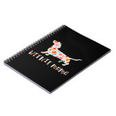 Weenie Mama Dachshund floraal Notitieboek (Linkerzijde)