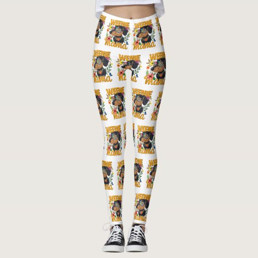 Weenie Mama Dachshund Leggings (Voorkant)