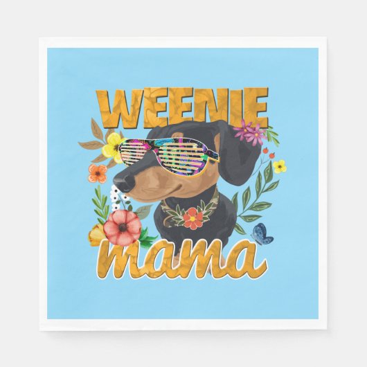 WEENIE MAMA PAPER NAPKINS SERVET (Voorkant)