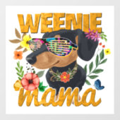 WEENIE MAMA WINDOW DECAL (Vel)