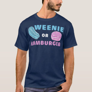 Weenie of Hamburger Funny Gender onthullen T-Shirt