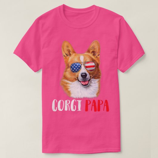 Weenie Papa Corgi Dad Dog Corgi Lovers  T-shirt (Design voorkant)