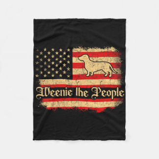 Weenie The People 4 juli Amerikaanse Vlag Da Fleece Deken
