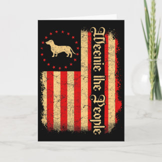Weenie The People 4 juli Amerikaanse Vlag Da Kaart