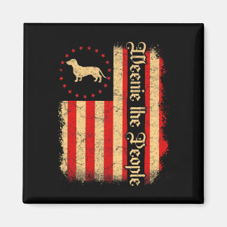 Weenie The People 4 juli Amerikaanse Vlag Da Magneet