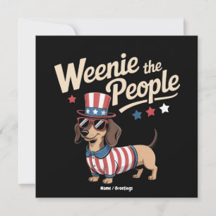 Weenie The People Grappige Dachshundliefhebber 4 j Kaart