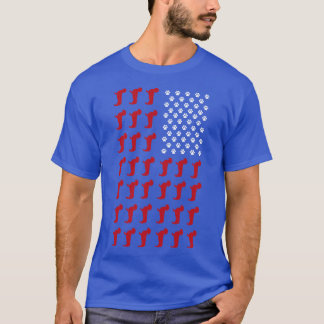 Weenie US Flag Dachshund T-shirt