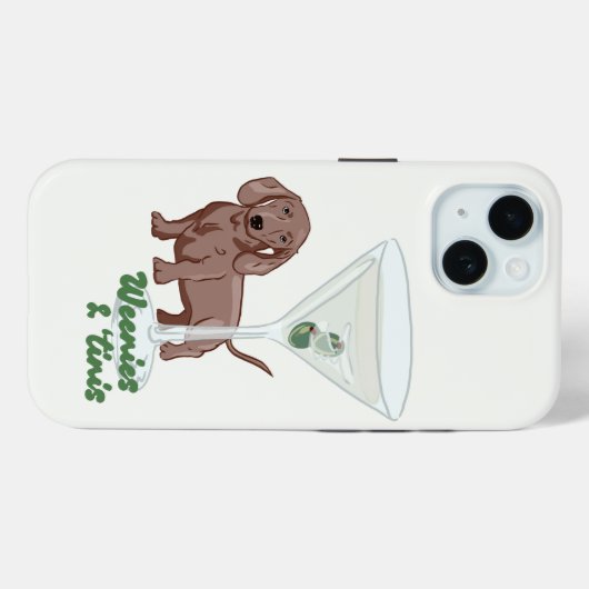 Weenies & Martinis Case-Mate iPhone Case (Achterkant (horizontaal))