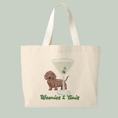 Weenies & Martinis Grote Tote Bag