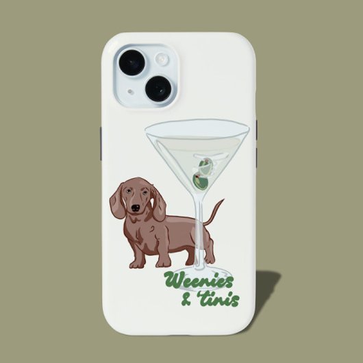 Weenies & Martinis iPhone 15 Case