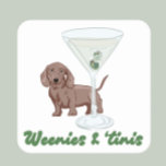 Weenies & Martinis Party Kartonnen Onderzetters<br><div class="desc">Breng een speelse en eigenzinnige sfeer naar uw feest met deze Weenies & Martinis Party Square Paper Onderzetters! Deze onderzetters, die een prachtige afbeelding zijn van een wienerhond in combinatie met een klassieke martini, zijn ideaal voor het toevoegen van charme aan elk cocktailfeest, bijeenkomst of themafeest. Ideaal voor hondenliefhebbers en...</div>