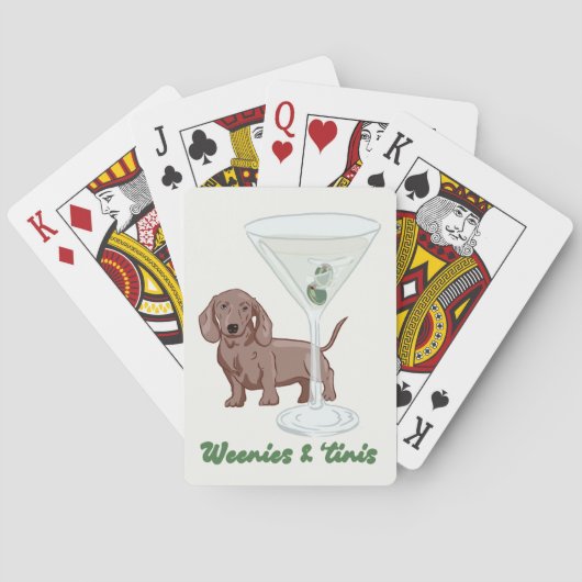 Weenies & Martinis Party Pokerkaarten (Achterkant)