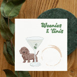 Weenies & Martinis Party Servet<br><div class="desc">Voeg een leuke en grillige touch toe aan uw volgende bijeenkomst met deze Wenies & Martinis Party servetten! Met een charmante wiener hondenteckel naast speelse martini-glazen, zijn deze servetten ideaal voor zowel hondenliefhebbers als cocktailliefhebbers. Of u nu een casual samenzijn, verjaardagsfeest of cocktailparty organiseert, deze servetten zullen een luchtige en...</div>