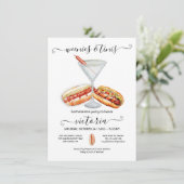 Weenies & Tinis Verjaardag Bachelorette Kaart (Staand voorkant)