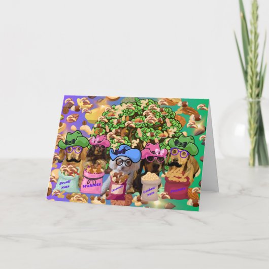 Weenies zijn noten Wenskaart Kaart (Voorkant)