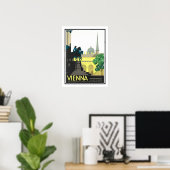 Weens Vintage Travel Poster (Thuiskantoor)