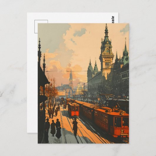  Weens Winter Briefkaart (Voorkant / Achterkant)