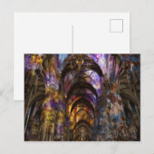 Weense kerk verlicht briefkaart (Voorkant / Achterkant)
