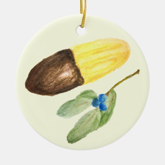 Weense Vingers Chocolade Biscuit Kerstmis Keramisch Ornament (Voorkant)