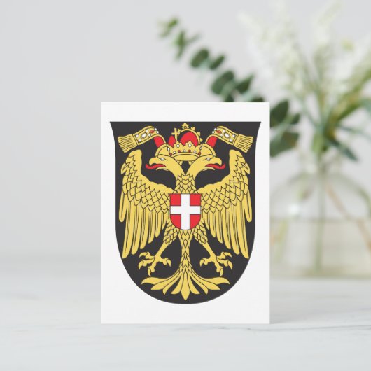 Weense wapenstilstand 19e eeuw briefkaart (Staand voorkant)