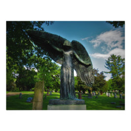 "Weep niet voor me, want ik ben vrij." Foto Afdruk