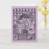 WEEPENDE GUARDIAN ANGEL, CEMETERY, DEEPEST SYMPATH KAART (Gele Bloem)