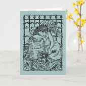 WEEPENDE GUARDIAN ANGEL, CEMETERY, DEEPEST SYMPATH KAART (Gele Bloem)