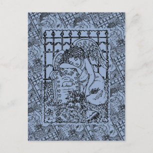 WEEPENDE GUARDIAN ANGEL, SYMPATHIE VOOR DE BEWEGIN BRIEFKAART