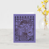 WEEPENDE GUARDIAN ANGEL, SYMPATHIE VOOR DE BEWEGIN KAART (Gele Bloem)