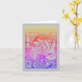 WEEPENDE GUARDIAN ANGEL, SYMPATHIE VOOR DE BEWEGIN KAART (Gele Bloem)