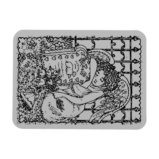 WEEPENDE GUARDIAN ANGEL, SYMPATHIE VOOR DE BEWEGIN MAGNEET (Horizontaal)